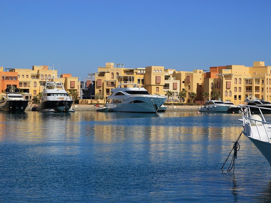 Yachten in der Abu Tig Marina von El Gouna